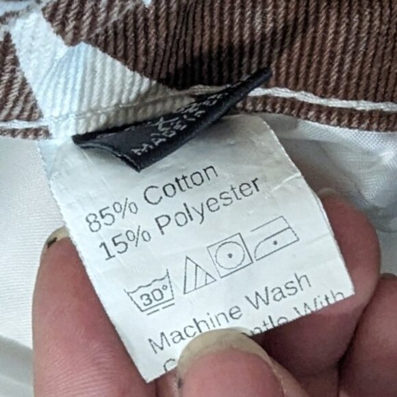 Shein Brown & Cream Zebra Bootcut Jean Pant Size Extra Small - Picture 9 of 10